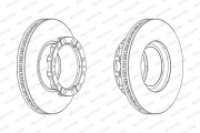 FCR173A Brzdový kotouč PREMIER FERODO