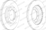 FCR183AX Brzdový kotouč PREMIER FERODO