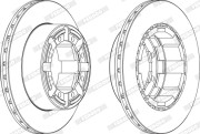 FCR184AX FERODO brzdový kotúč FCR184AX FERODO