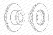 FCR186A Brzdový kotouč PREMIER FERODO