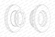 FCR190A Brzdový kotouč PREMIER FERODO