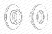 FCR215A Brzdový kotouč PREMIER FERODO