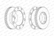 FCR243A Brzdový kotouč PREMIER FERODO