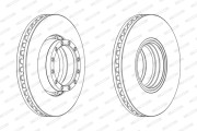 FCR251A Brzdový kotouč PREMIER FERODO