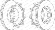 FCR293A Brzdový kotouč PREMIER FERODO