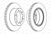 FCR312A Brzdový kotouč PREMIER FERODO