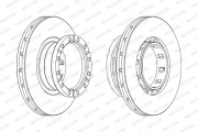 FCR318A Brzdový kotouč PREMIER FERODO