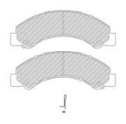 FCV5000B Sada brzdových destiček, kotoučová brzda PREMIER FERODO