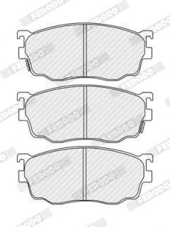 FDB1557 Sada brzdových destiček, kotoučová brzda Federal-Mogul FERODO
