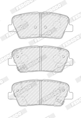 FDB4391 Sada brzdových destiček, kotoučová brzda Federal-Mogul FERODO