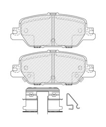 FDB4961 Sada brzdových destiček, kotoučová brzda Federal-Mogul FERODO