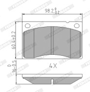 FDB813 Sada brzdových destiček, kotoučová brzda Federal-Mogul FERODO