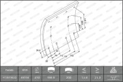 K19116.0-F3653 Sada brzdoveho oblozeni, bubnova brzda PREMIER FERODO