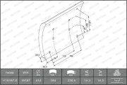 K19187.0-F3537 Sada brzdového obloženi, bubnová brzda PREMIER FERODO