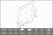 K19971.0-F3744 FERODO sada brzd. obloż., bubn. brzda K19971.0-F3744 FERODO
