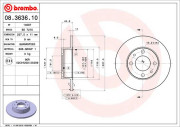 08.3636.10 Brzdový kotouč BREMBO