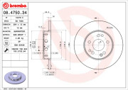 08.4750.34 Brzdový kotouč BREMBO