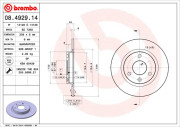 08.4929.14 Brzdový kotouč BREMBO