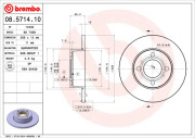 08.5714.10 Brzdový kotouč BREMBO