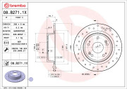 08.B271.1X Brzdový kotouč BEARING DISC LINE BREMBO