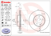 09.8404.11 Brzdový kotouč COATED DISC LINE BREMBO