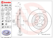 09.8842.21 Brzdový kotouč COATED DISC LINE BREMBO