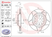 09.A200.75 Brzdový kotouč BREMBO MAX LINE BREMBO