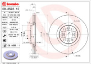 09.A598.11 Brzdový kotouč COATED DISC LINE BREMBO