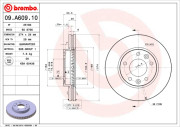 09.A609.10 Brzdový kotouč BREMBO