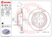 09.A616.11 Brzdový kotouč COATED DISC LINE BREMBO