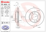 09.A632.11 Brzdový kotouč COATED DISC LINE BREMBO