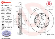 09.A665.13 Brzdový kotouč TWO-PIECE FLOATING DISCS LINE BREMBO