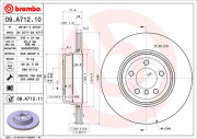 09.A712.11 Brzdový kotouč COATED DISC LINE BREMBO