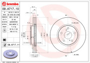 09.A717.11 Brzdový kotouč COATED DISC LINE BREMBO