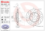 09.A727.1X Brzdový kotouč BREMBO XTRA LINE BREMBO