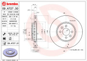 09.A727.31 Brzdový kotouč COATED DISC LINE BREMBO