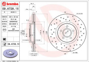 09.A728.1X Brzdový kotouč BREMBO XTRA LINE BREMBO