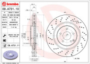 09.A731.11 Brzdový kotouč COATED DISC LINE BREMBO