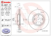 09.A807.11 Brzdový kotouč COATED DISC LINE BREMBO