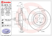 09.A818.11 Brzdový kotouč COATED DISC LINE BREMBO