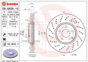 09.A828.11 Brzdový kotouč COATED DISC LINE BREMBO