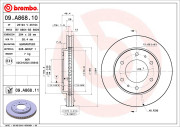 09.A868.11 Brzdový kotouč COATED DISC LINE BREMBO