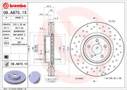 09.A870.1X Brzdový kotouč BREMBO XTRA LINE BREMBO