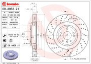 09.A958.21 Brzdový kotouč COATED DISC LINE BREMBO