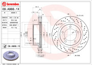 09.A966.1X Brzdový kotouč BREMBO XTRA LINE BREMBO