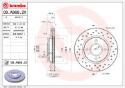 09.A968.2X Brzdový kotouč BREMBO XTRA LINE BREMBO