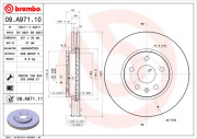 09.A971.11 Brzdový kotouč COATED DISC LINE BREMBO