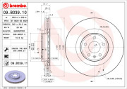 09.B039.11 Brzdový kotouč COATED DISC LINE BREMBO