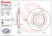 09.B040.11 Brzdový kotouč COATED DISC LINE BREMBO