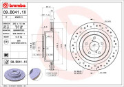 09.B041.1X Brzdový kotouč BREMBO XTRA LINE BREMBO